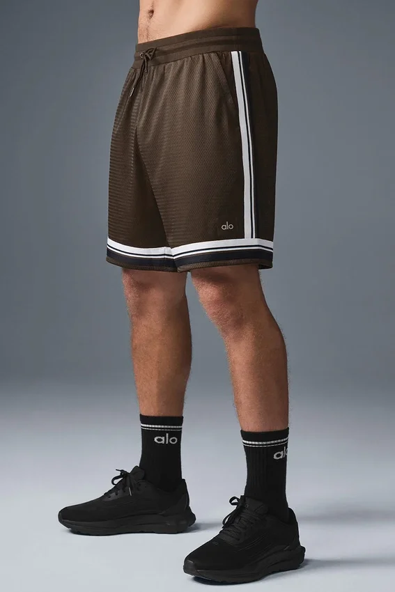 7" Key Mesh basketbalshort - Espresso