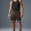7" Key Mesh basketbalshort - Espresso