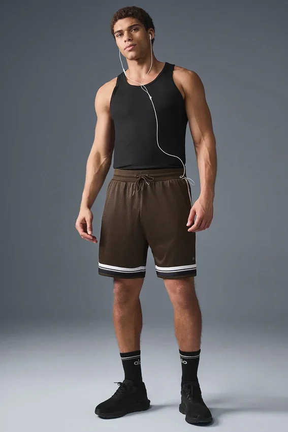 7" Key Mesh basketbalshort - Espresso