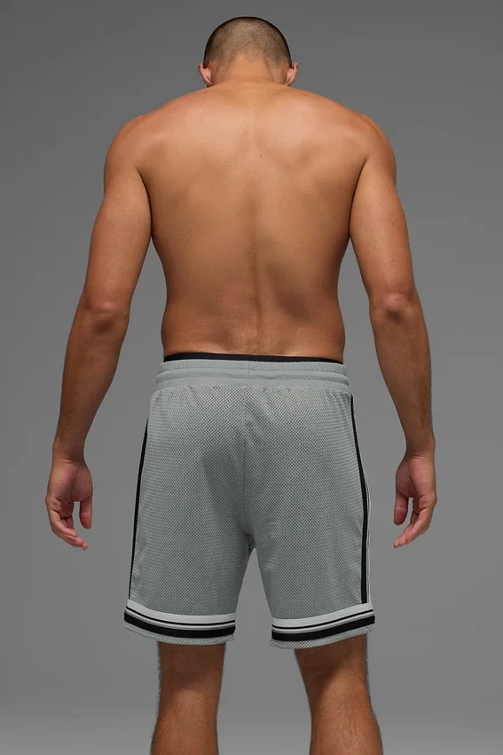 7" Key Mesh basketbalshort - Lunar Grey