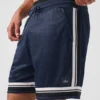 7" Key Mesh basketbalshort - marineblauw