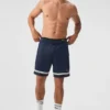 7" Key Mesh basketbalshort - marineblauw