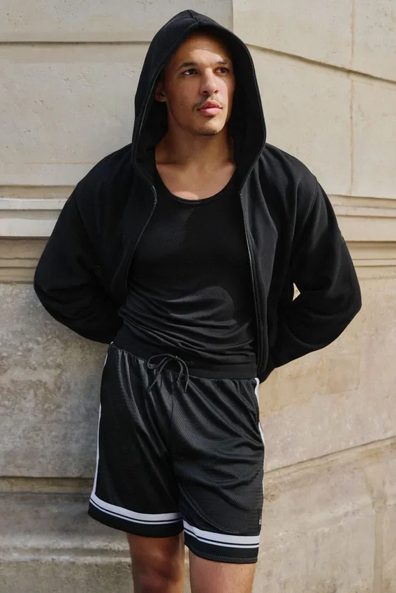 7" Key Mesh basketbalshort - Zwart