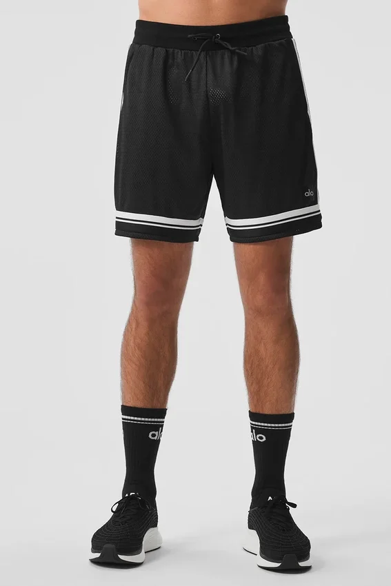 7" Key Mesh basketbalshort - Zwart