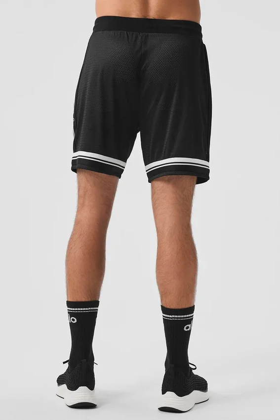 7" Key Mesh basketbalshort - Zwart