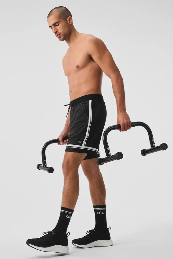 7" Key Mesh basketbalshort - Zwart