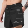 7" Korte broek - Zwart