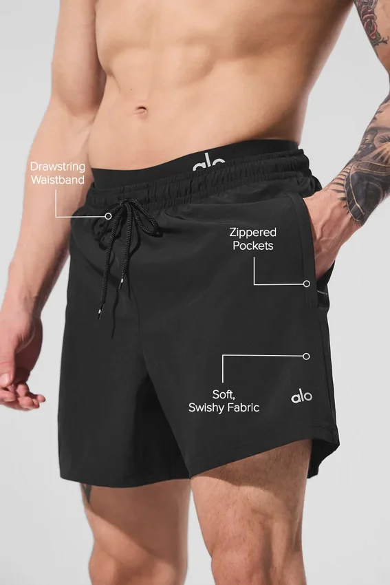 7" Korte broek - Zwart