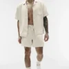7" Linen Days-korte broek - Bone