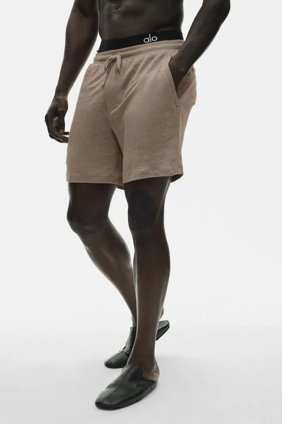 7" linnen jersey Coastal-korte broek – Gravel