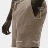 7" linnen jersey Coastal-korte broek – Gravel