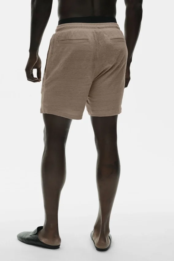 7" linnen jersey Coastal-korte broek – Gravel