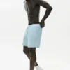 7" linnen jersey Coastal-korte broek - Seaside Blue