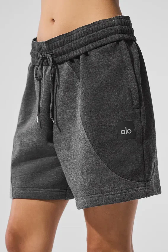 7" Make Waves-korte broek - donker gemêleerd grijs