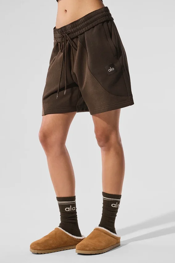 7" Make Waves-korte broek - Espresso Tonal