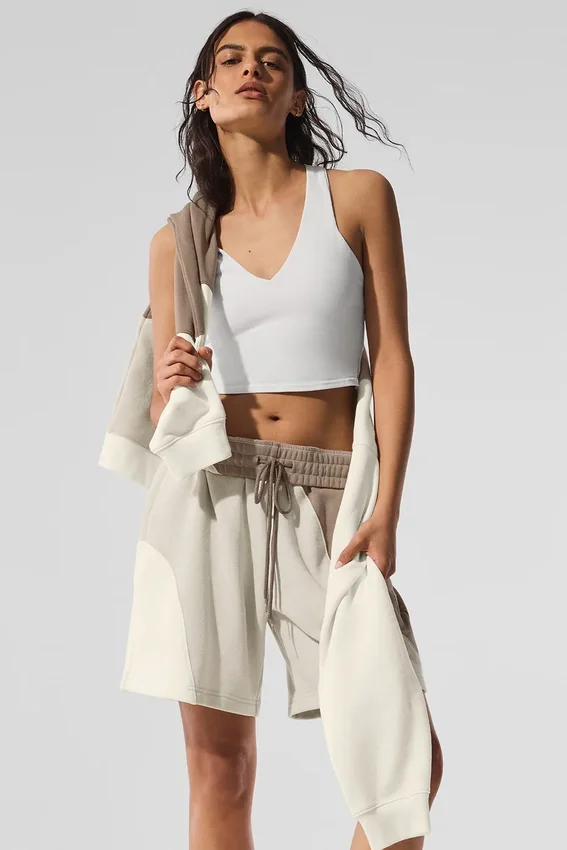 7" Make Waves-korte broek - ivoor/beige/grijs