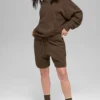 7" Pinstripe Korte broek - Espresso Pinstripe