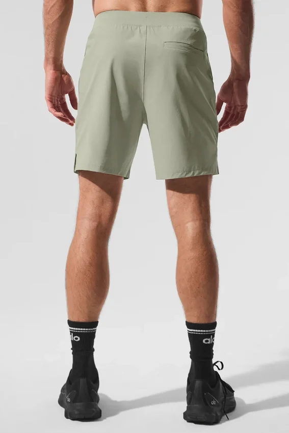 7" Repetition-korte broek - Limestone