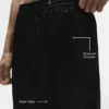 7" Satin Horizon-korte broek - Zwart