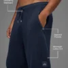7" Sports Club-korte broek van gebreide trui - marineblauw