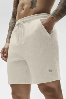 7″ Waffle Lounge Korte broek – Bone