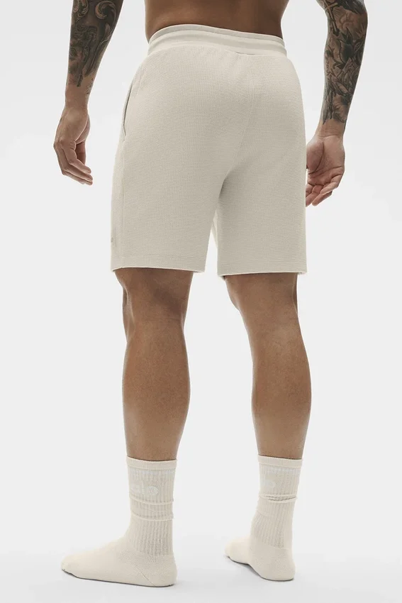 7" Waffle Lounge Korte broek - Bone