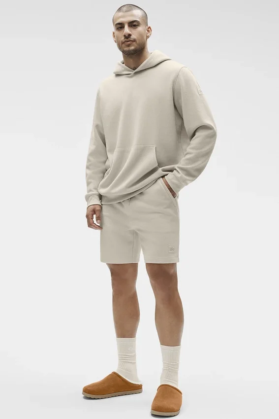 7" Waffle Lounge Korte broek - Bone