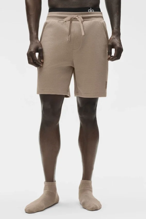 7" Waffle Lounge Korte broek - Gravel