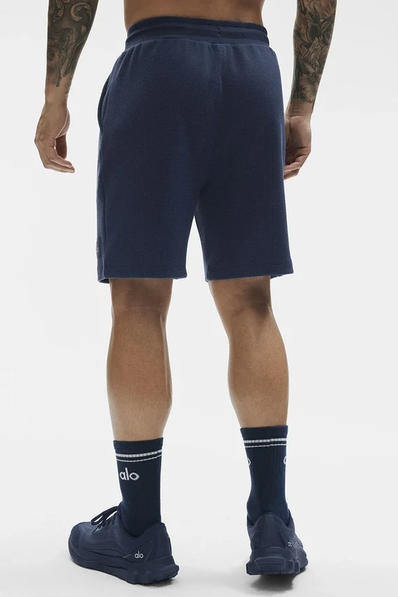 7" Waffle Lounge Korte broek - Navy
