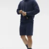 7" Waffle Lounge Korte broek - Navy