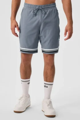 9" Traction Arena-korte broek - staalgrijs