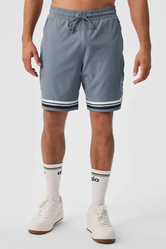 9" Traction Arena-korte broek - staalgrijs