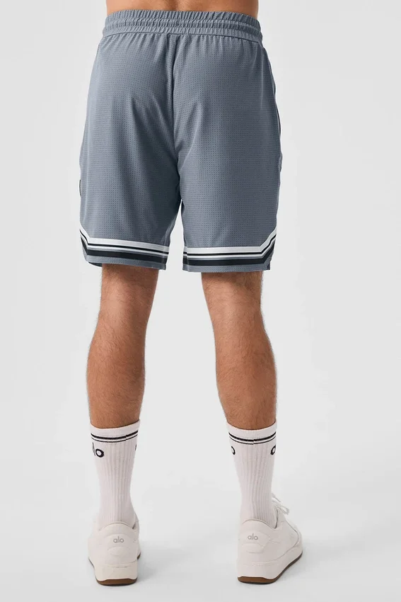 9" Traction Arena-korte broek - staalgrijs