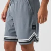 9" Traction Arena-korte broek - staalgrijs
