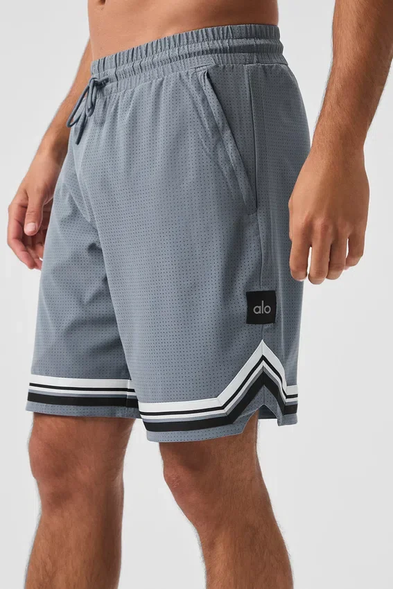 9" Traction Arena-korte broek - staalgrijs