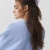 90'S Claw Clip - Licht Provence-blauw marmer