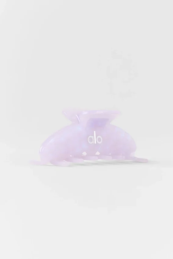 90'S Claw Clip - Licht Provence-blauw marmer