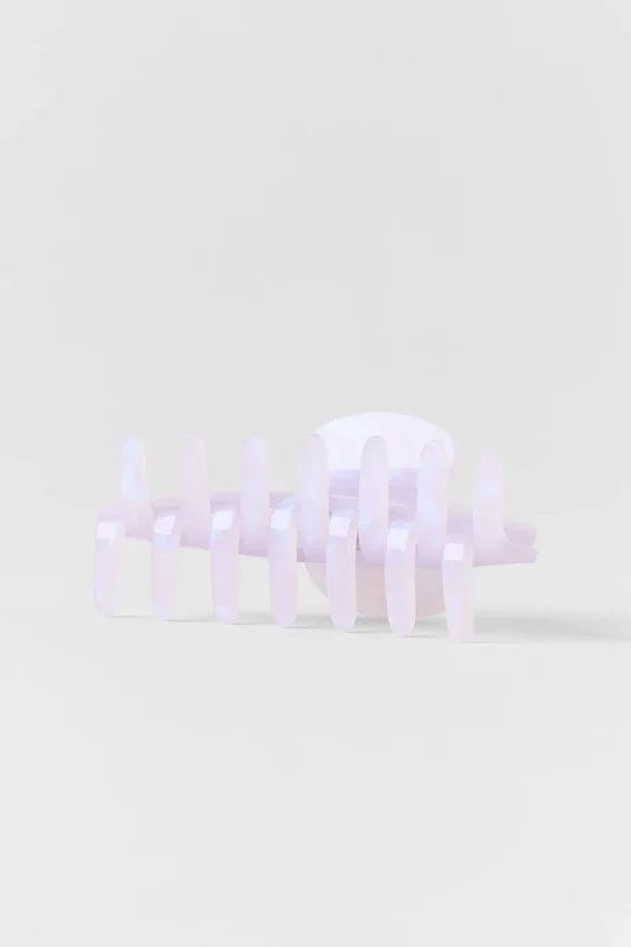 90'S Claw Clip - Licht Provence-blauw marmer