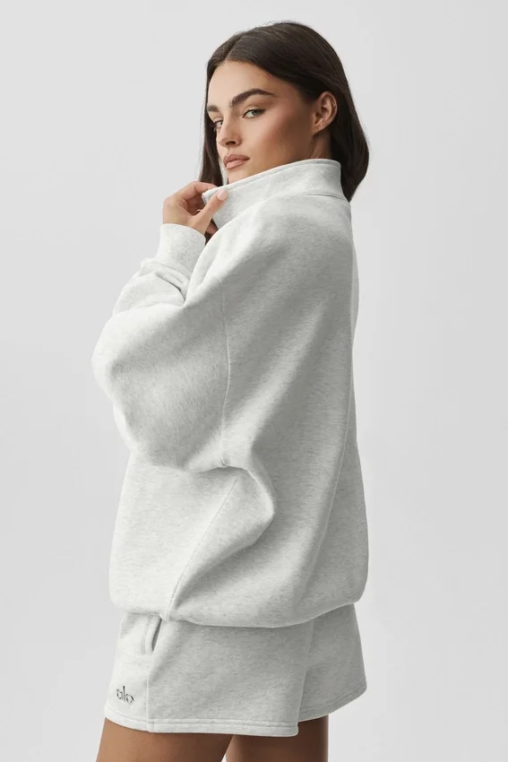 Accolade 1/4 Zip-trui - White Heather