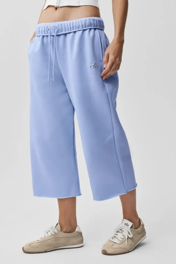 Accolade Cutoff-joggingbroek - Licht Provence-blauw