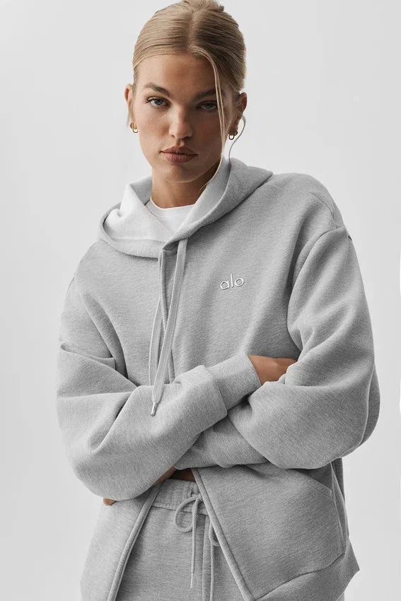Accolade hoodie met volledige rits - Athletic Heather Grey