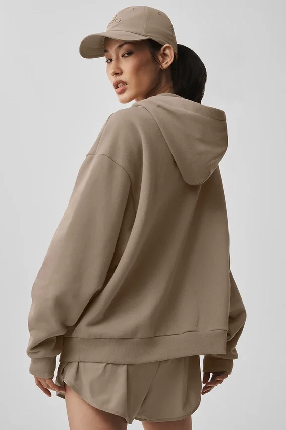 Accolade hoodie met volledige rits - Gravel