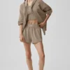 Accolade hoodie met volledige rits - Gravel