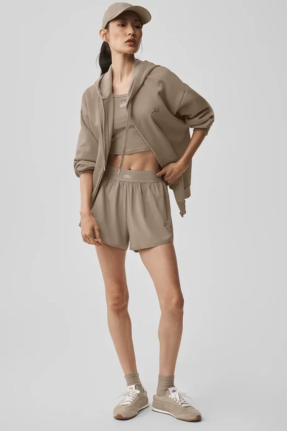 Accolade hoodie met volledige rits - Gravel