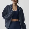 Accolade hoodie met volledige rits - Navy