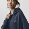 Accolade hoodie met volledige rits - Navy