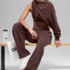 Accolade joggingbroek met rechte pijpen - Brownstone