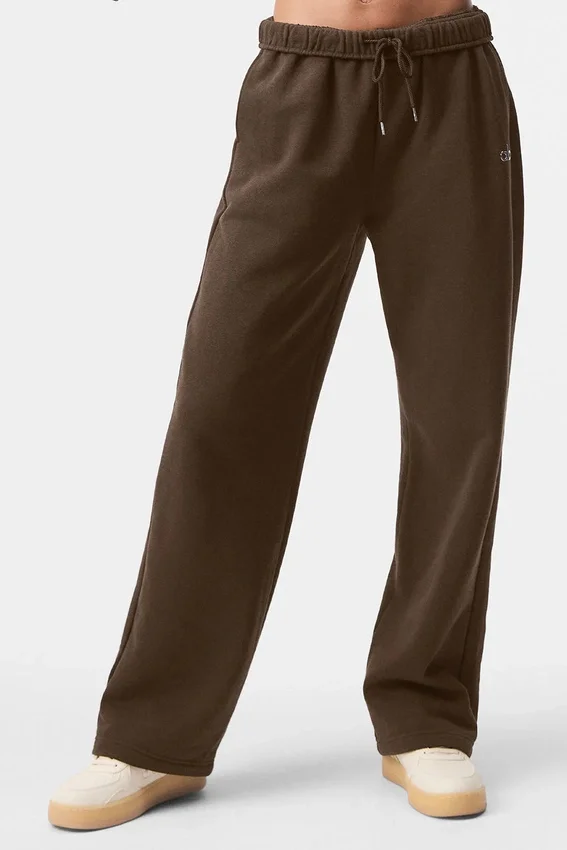 Accolade joggingbroek met rechte pijpen - Espresso