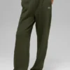 Accolade joggingbroek met rechte pijpen - Green Olive
