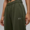 Accolade joggingbroek met rechte pijpen - Green Olive